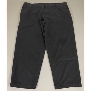 George Pants Men's Size 46x30 Black Chino Cotton Polyester Blend Casual Office